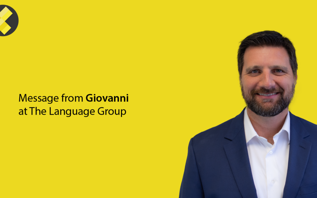 Message from Giovanni at The Language Group